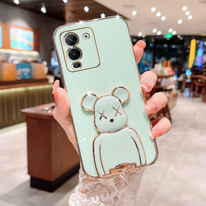 Soft Case Silikon Motif Beruang Untuk Infinix Hot 12 Play 12i Hot 10 11S NFC Hot 11 Play 10S 10T Hot 9 8 4