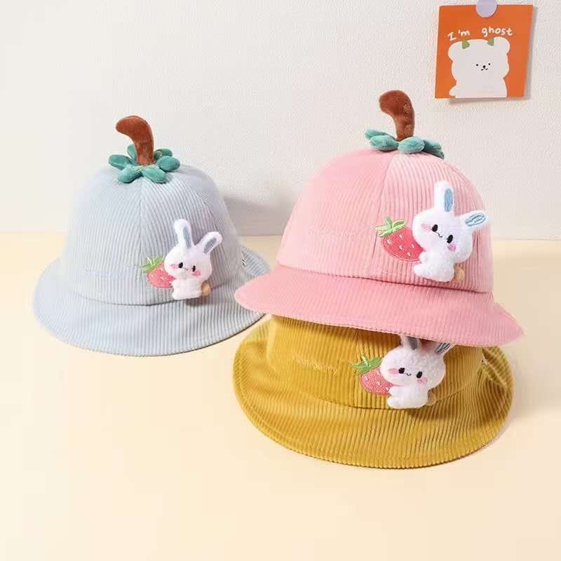 Bucket Rabbit Strawberry 1-4 Tahun Topi Bucket Rabbit Berry / Rabbitberry / Rabbitbery Anak Perempuan 3D CBKS VC