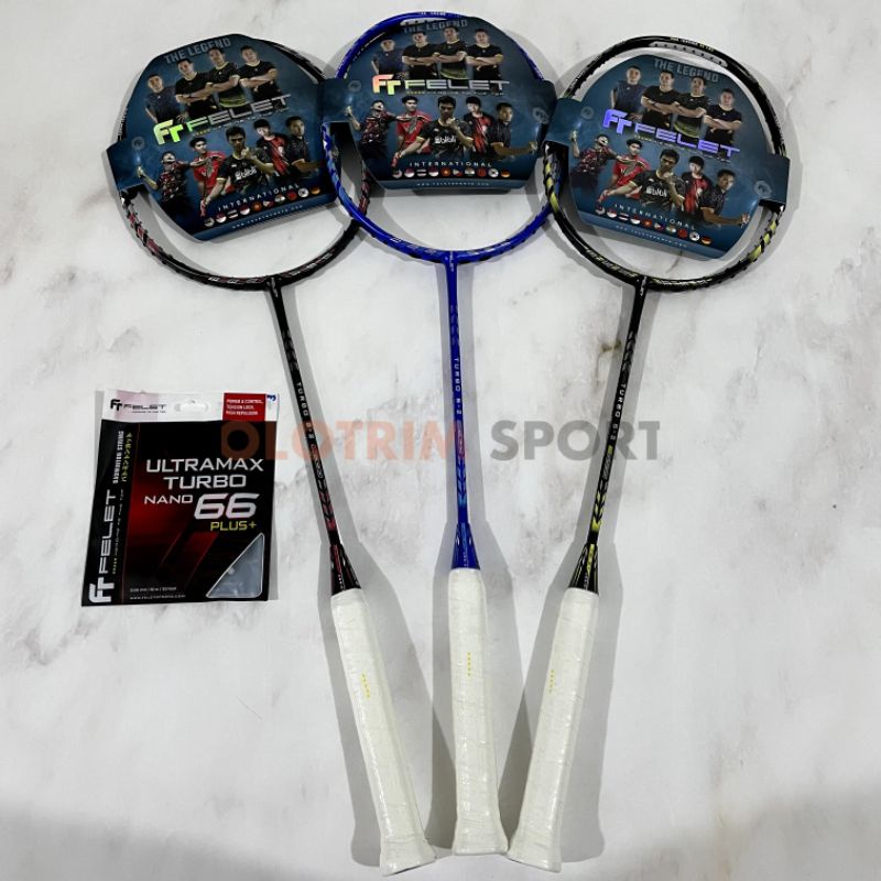 Raket Badminton Felet 36lbs Turbo S-2 S2 S 2 Original