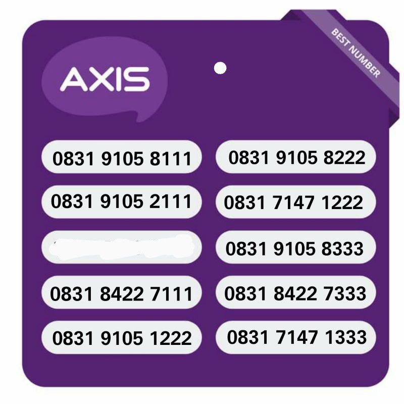 NOMOR CANTIK AXIS NOMOR AXIS PERDANA AXIS CANTIK 4GLTE TRIPLE 2 TRIPLE 1 TRIPlE KECIL