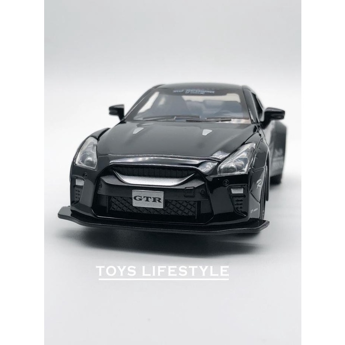 Miniauto Diecast - Nissan GT-R R35 (Hitam) Skala 1:32 ---MURAH---