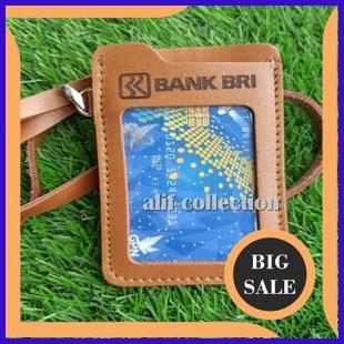 

suku cadang iD card holder kulit asli - name tag kulit asli costum nama perusahaan dan photo w 2ZJN2