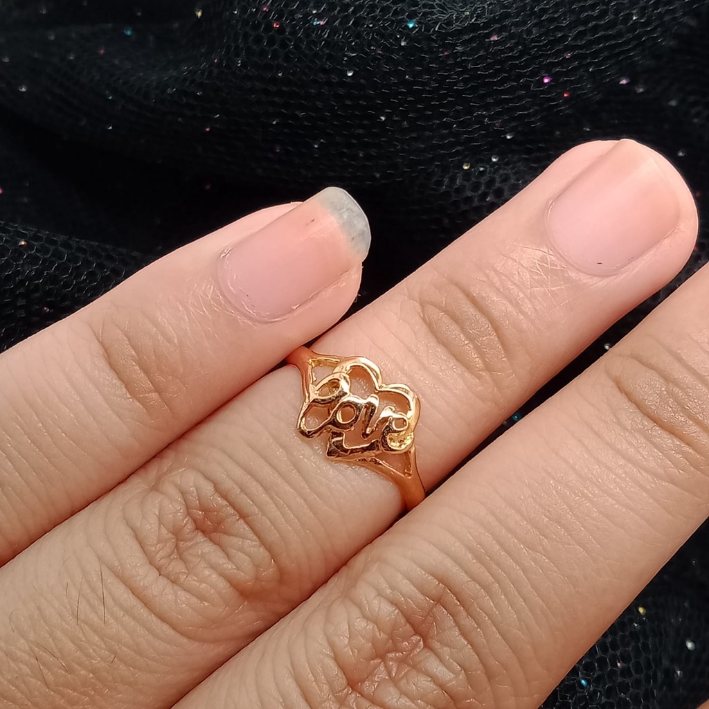 Cincin anak emas 17k - 1.25 gr kadar 750 - 4103