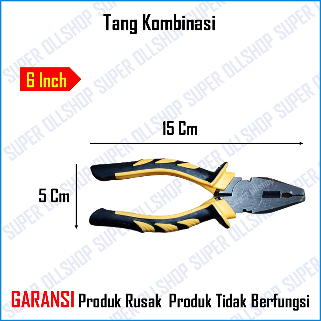 Tang Kombinasi Tersedia Ukuran 6 Inch 7 Inch &amp; 8 Inch BLISTER RRT/ Tang Combination Pliers Serbaguna 6&quot; 7 &amp; 8 INCH