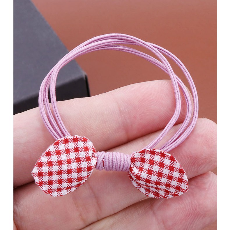 ⭐️𝐈𝐇𝐒 𝟎𝟏𝟑 𝐋𝐚𝐦𝐩𝐮𝐧𝐠⭐️Ikat Rambut Korea Motif Lucu Rubber Band Korean Style Fresh Leather Rope Fabric Bow