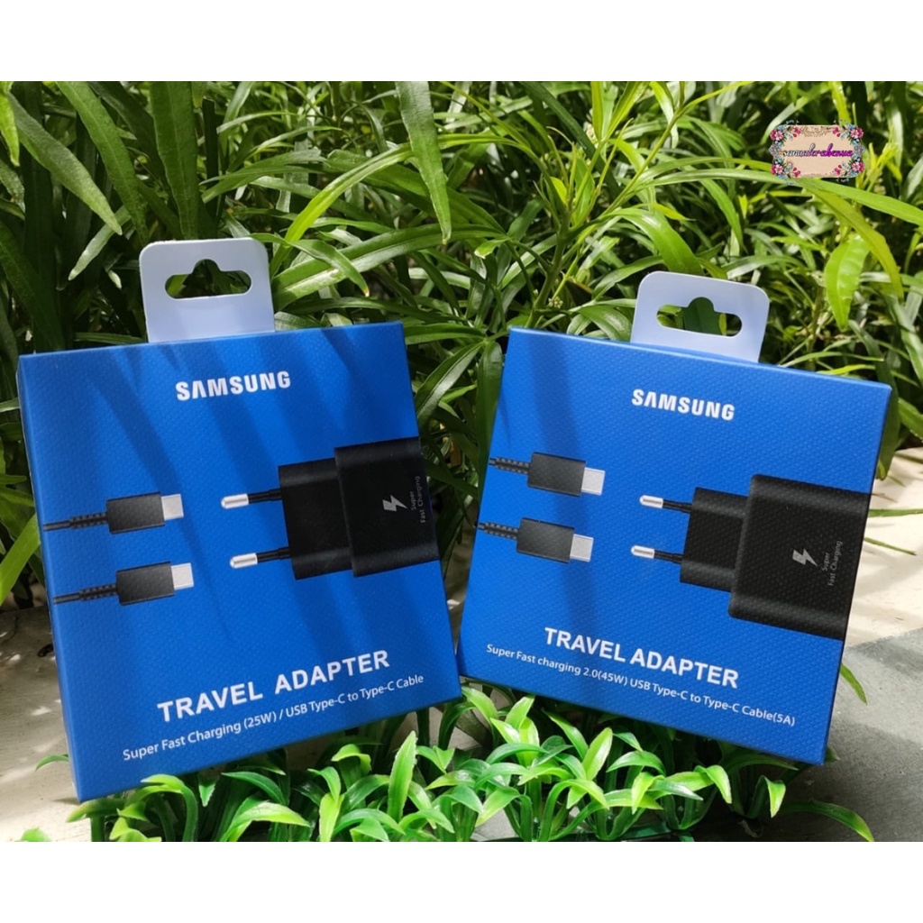 SUPER FAST CHARGING 25W CHARGER CASHAN TC SAMSUNG NOTE 20 S20 S21 S22 S22 ULTRA S22+ A32 A52 A72 A80 A90 A33 A53 A73 S20+ S21 ULTRA NOTE 10 10+ A70 A71 Z FLIP 3 Z FLIP 4 Z FOLD 3 Z FOLD 4 TYPE-C ORIGINAL PACK BIRU SB4721