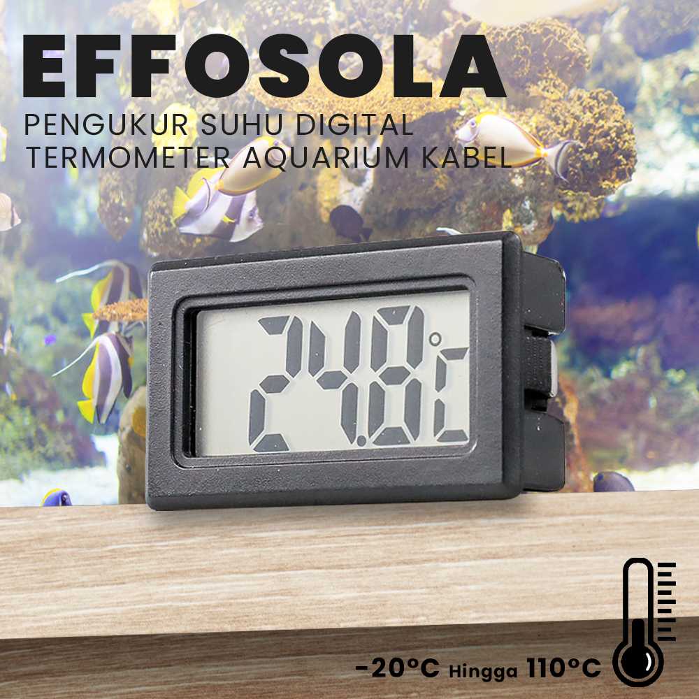 Pengukur Suhu Digital Termometer Aquarium Dengan Kabel 1M TPM-10