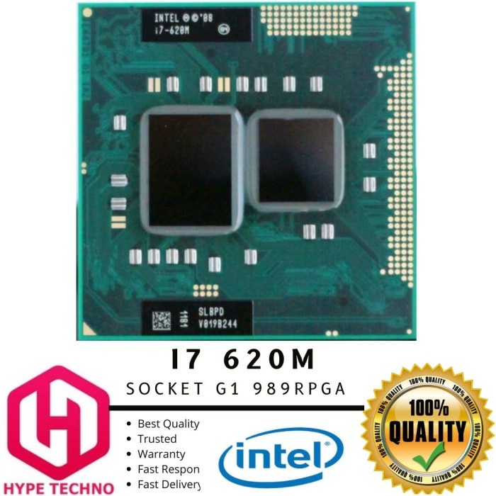 Processor Intel I7 620M Up To 3.33Ghz Laptop Socket G1/989Rpga Tdp 35W Processor