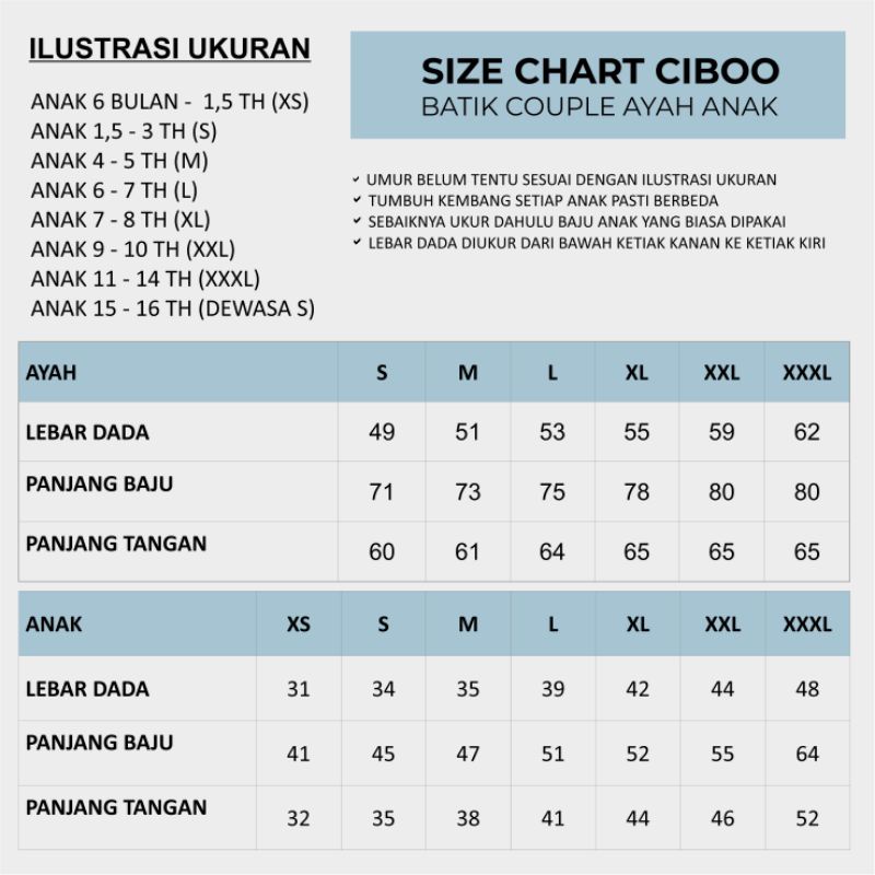 Batik Anak Lengan Panjang Model Slimfit Warna Dongker Abu