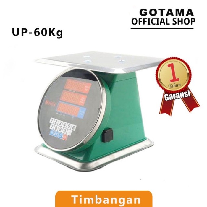 Timbangan Digital ACS Matrix 60kg,100% Anti Waterproof Garansi