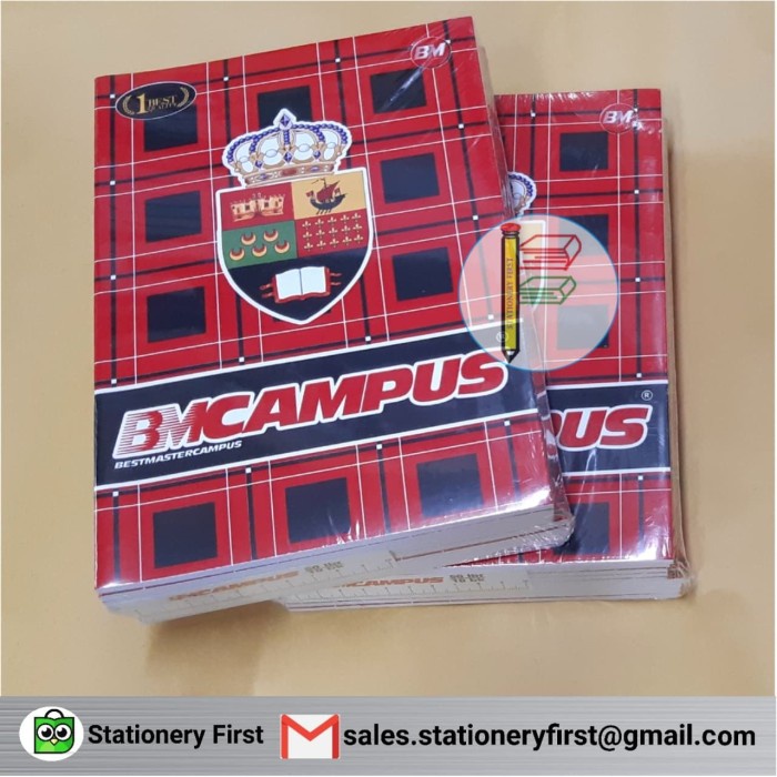

Bts Buku Tulis Campus Bmc (Best Maxi Campus) 50 Lembar 10 Buku