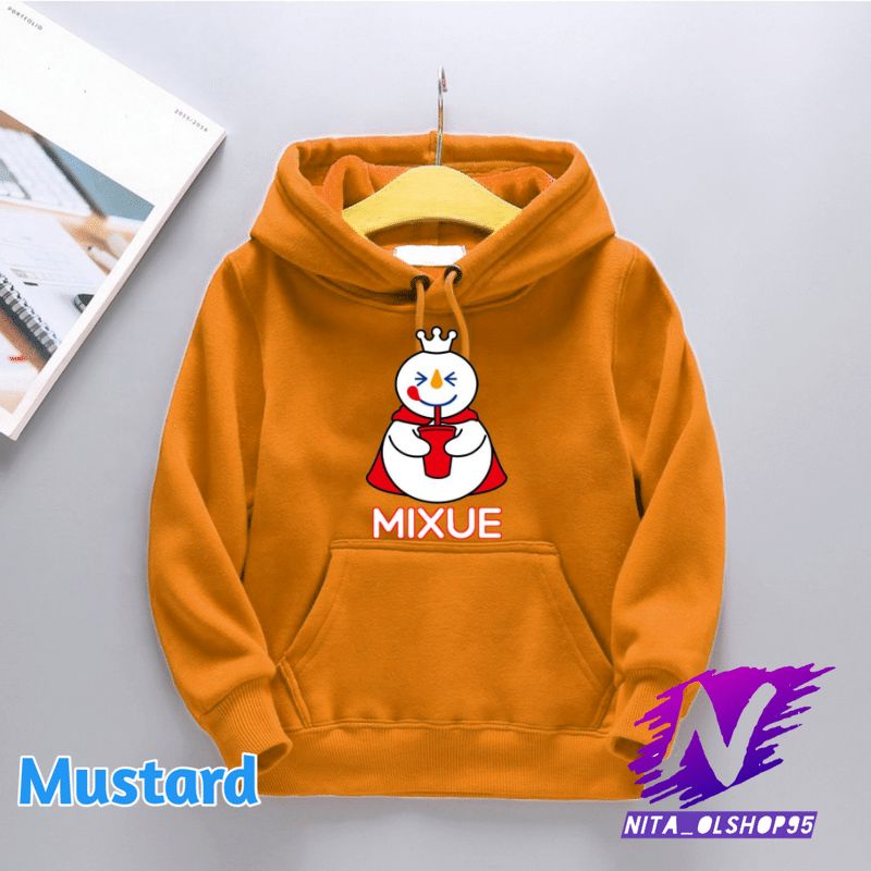 hoodie mixue sweater anak mixue lucu karakter