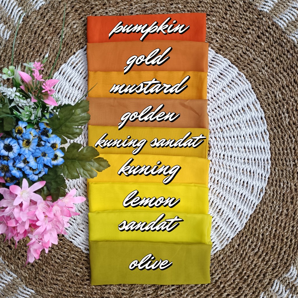 Selendang Kebaya Bali Sifon Hycon (Warna Terlaris)