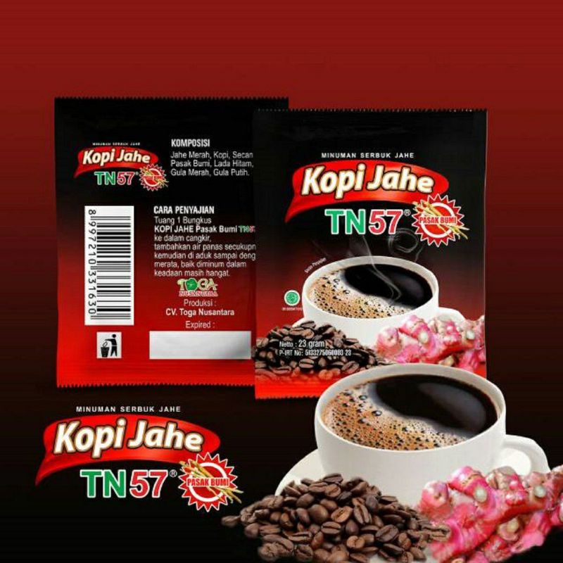 

Kopi Jahe TN57 Kopi Herbal Dengan khasiat yang banyak