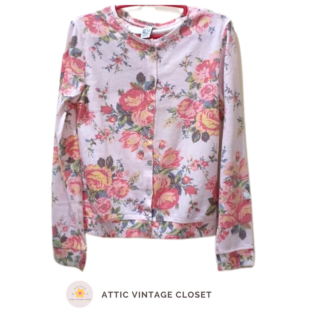 ZARA KIDS Floral Long Sleeve Shirt