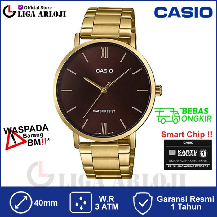 ini TG TG TG CASIO MTP-VT01G-5BUDF TG pelindung anti gores antigores layar kaca film jam tangan temp