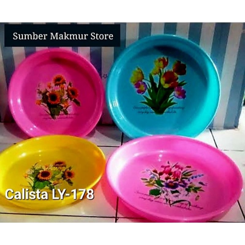 NAMPAN/BAKI PLASTIK BULAT CALISTA LY-178