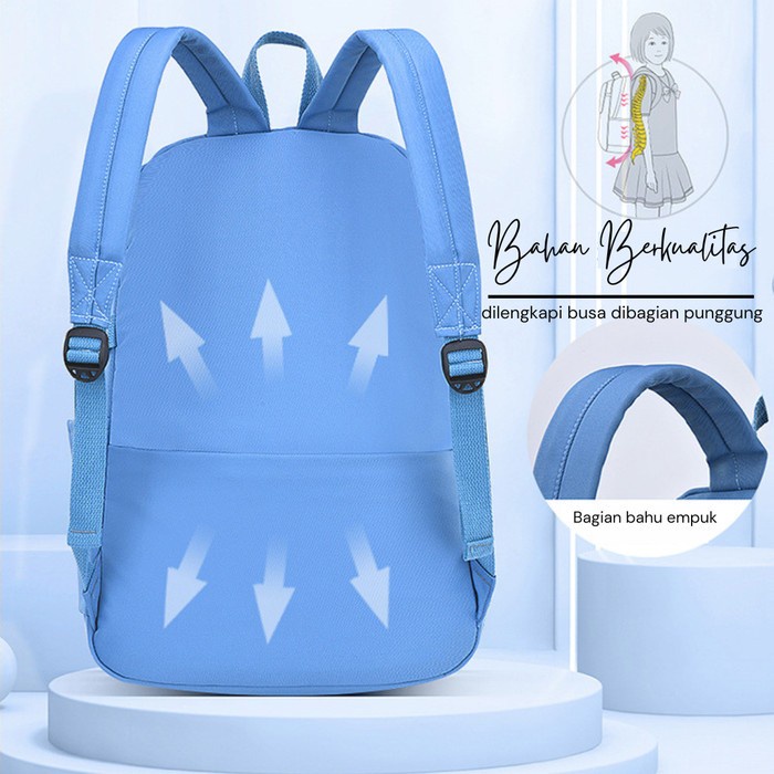 Tas Ransel Anak Backpack Sekolah Anak Cowok Cewek TK SD Premium