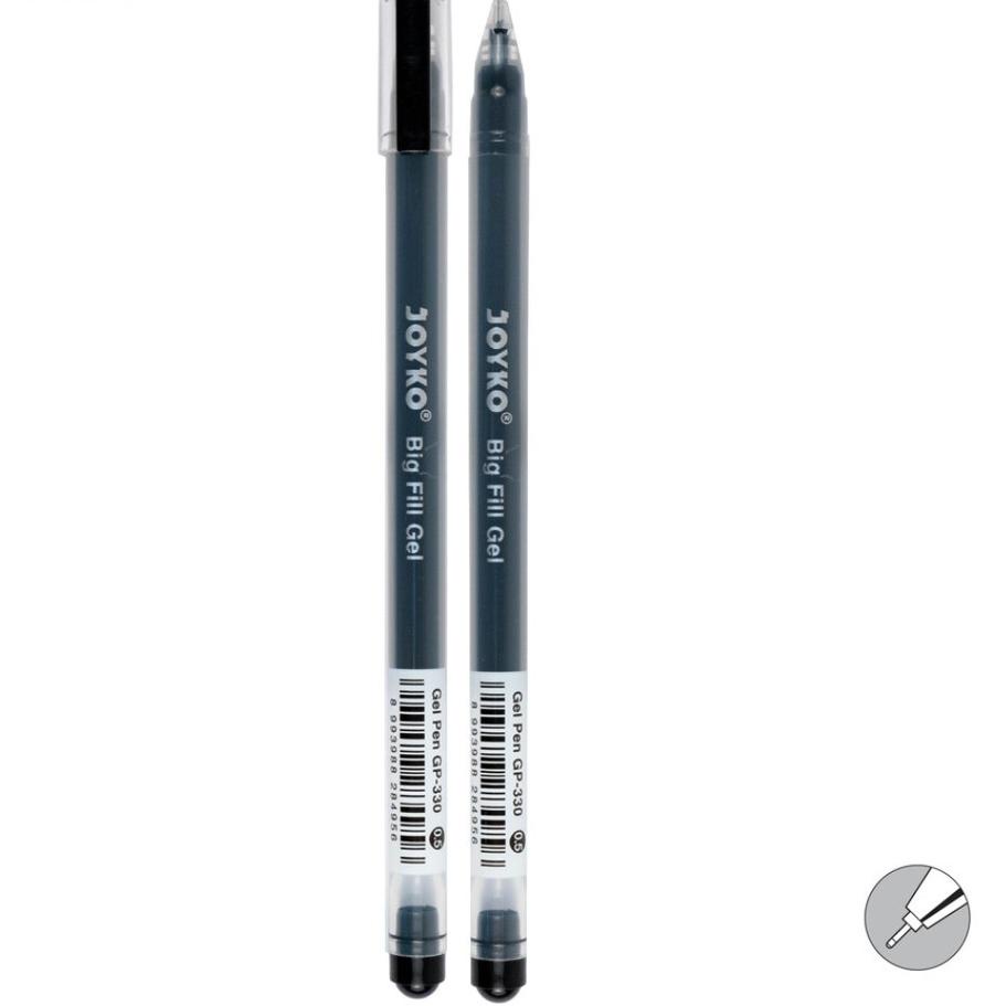 

Terbaik [D] Gel Pen Pulpen Pena Joyko GP-330 Big Fill Gel 0.5 mm (12 Pcs) murah