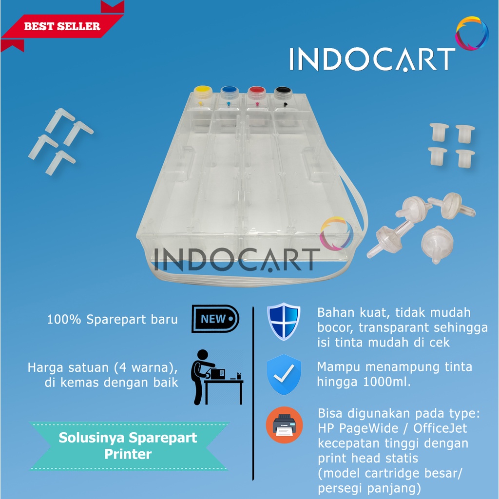 Ink Tank-Tabung Infus CISS HP 975X 975 Printer HP Pagewide Pro 477dw