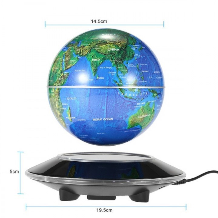 AKN88 - Magnetic Levitation Floating 360 - Globe Version with LED Light