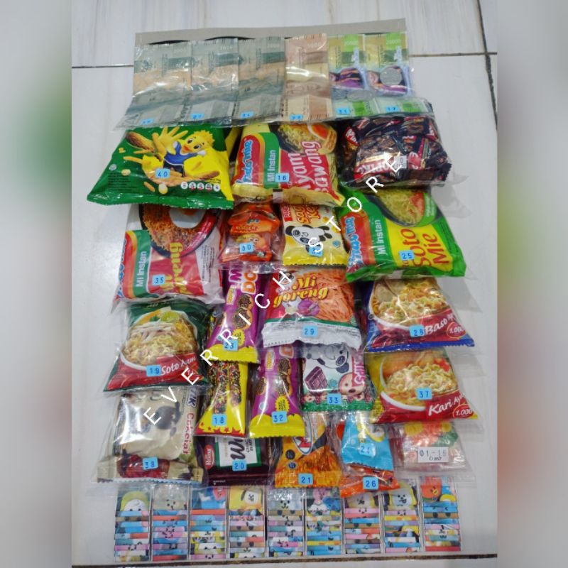 mainan anak cabutan berhadiah snack