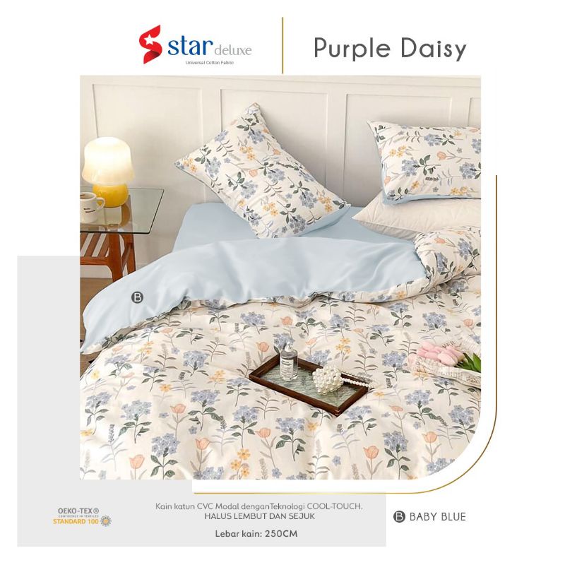 Sprei Motif 100x200 Super single size Katun asli anti geser