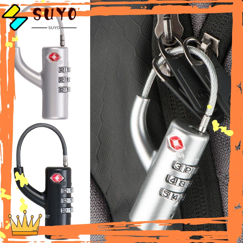 Suyo TSA Customs Lock Gembok Kecil Portabel Anti Maling Smart Combination Lock