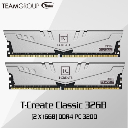 TEAM T-CREATE CLASSIC 32GB Kit (16GBX2) DDR4 3200MHz PC4-25600