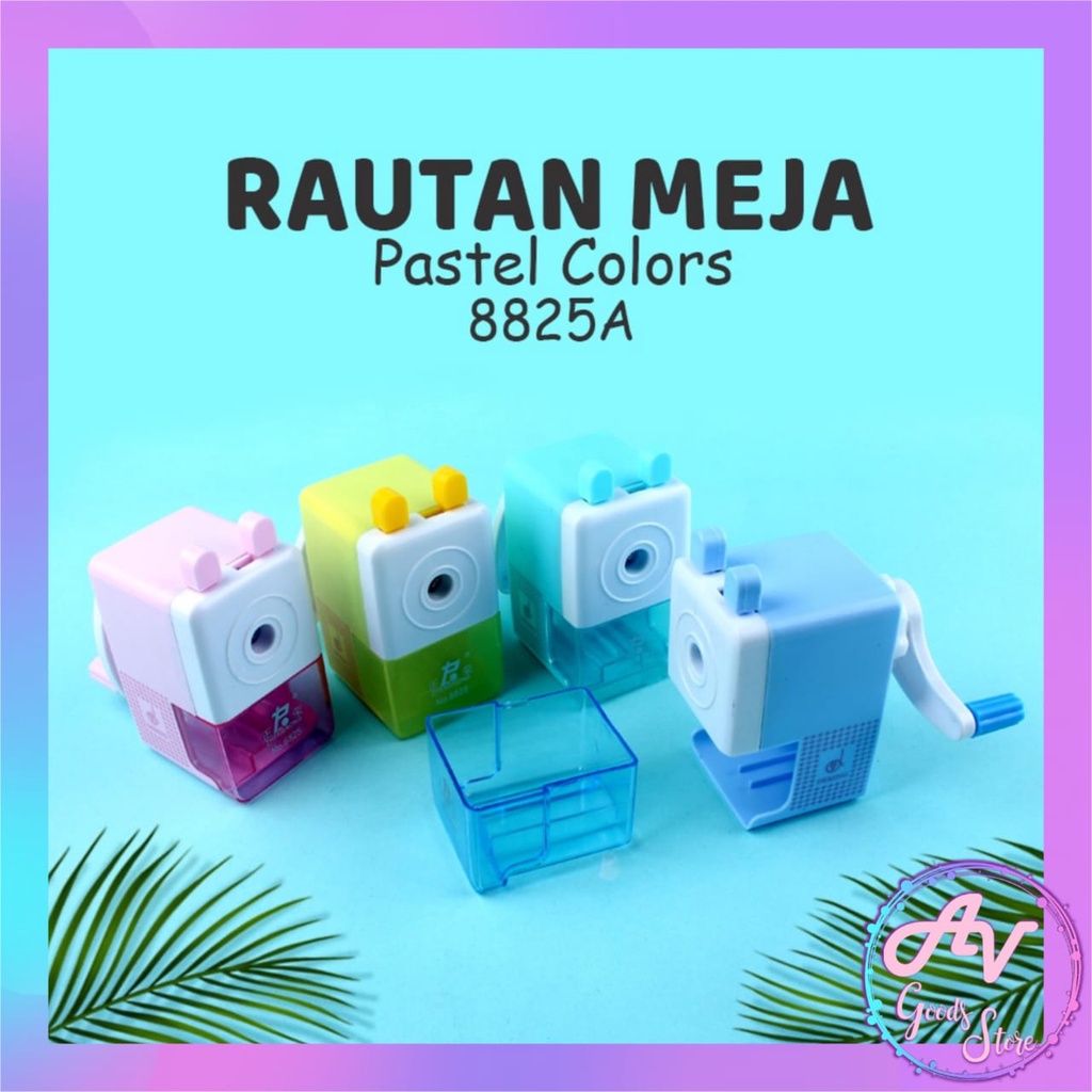 

Rautan Meja Kotak 8825A / Serutan Pensil Putar Duduk Warna Pastel