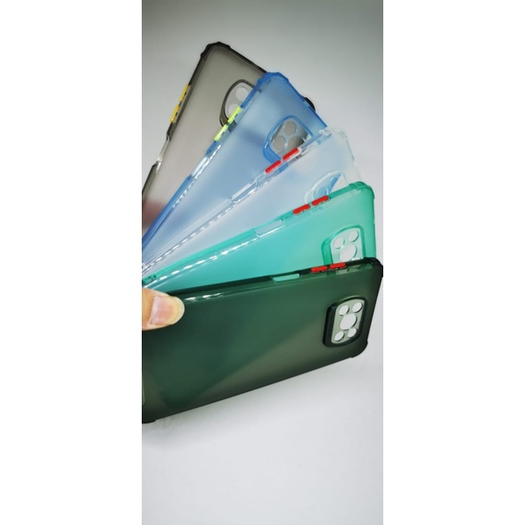 Case HP Softshell 2 Tone Xiaomi Poco X3 Soft ButtonColor CasinG AGH