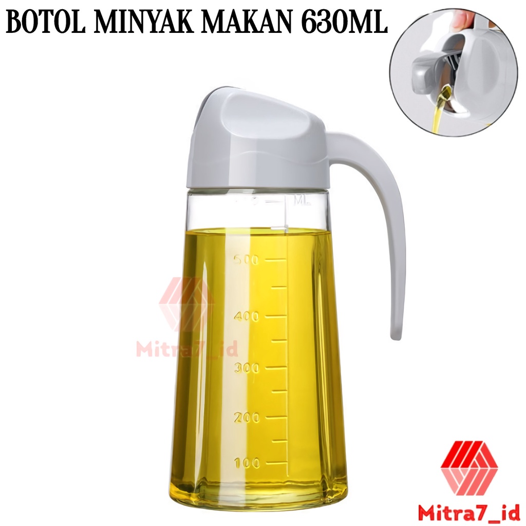 [M7] BOTOL MINYAK GORENG / BOTOL KACA TEMPAT MINYAK / SAUS / KECAP 630ML