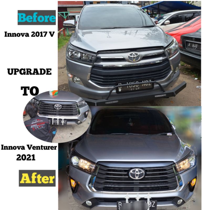 Upgrade Toyota innova v 2017 ke innova venturer 2021 2022