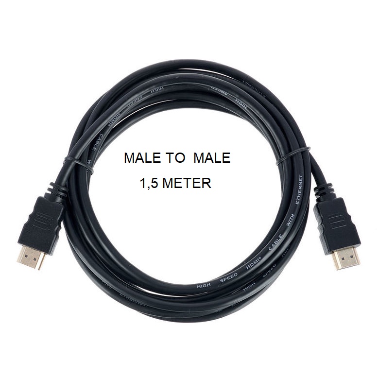 # HJ # Kabel HDMI to HDMI 1080p 3D Panjang 1.5 Meter / Kabel  konverter dari HDMI ke HDMI