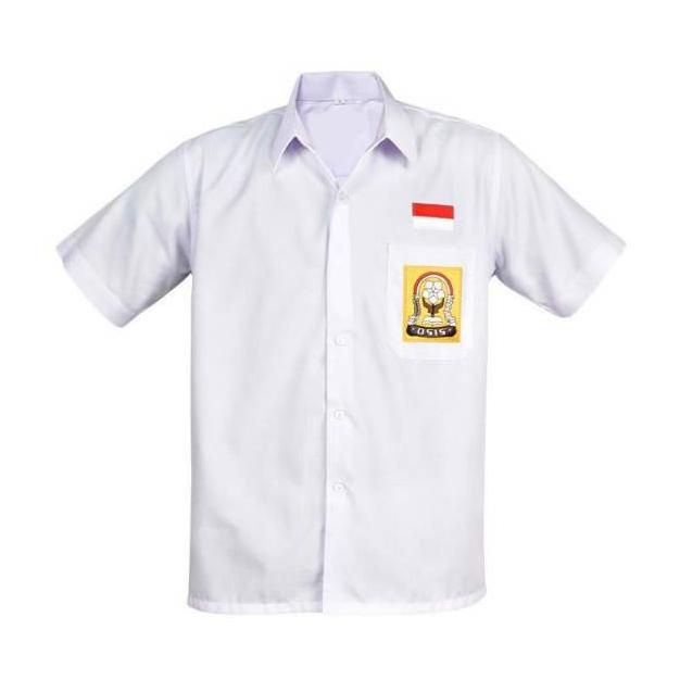 Baju OSIS SMP Lengan Pendek Putih Baju Seragam Sekolah SMP MTS