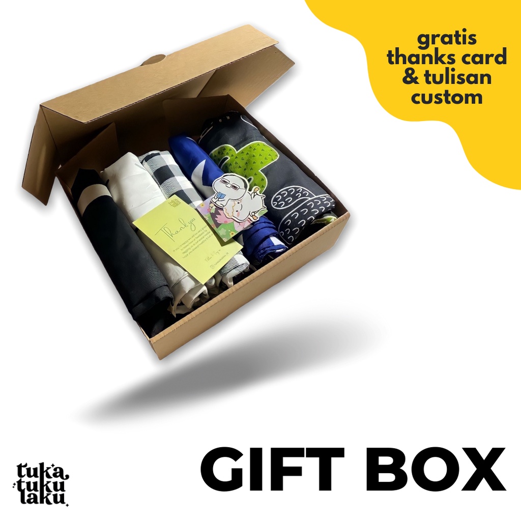 TAMBAHAN BOX bisa untuk kado / hadiah (free kartu ucapan) by tukatukulaku.id