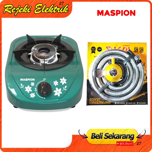 Kompor Gas 1 Tungku Maspion MKG-101DGSF MP - Warna Hijau