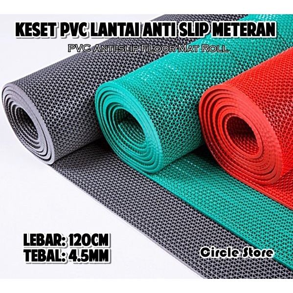 Slip Pvc Anti Slip Floor Mat / Keset Karpet Pvc Anti Licin Lantai Meteran