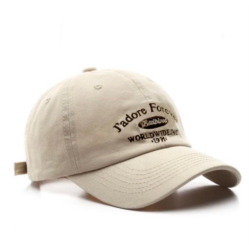 Best Seller - Topi Unisex Cap Hat Cotton Material Bordir Brooklyn Baseball / Baseball Cap Korea Trendy - COD-Krem J Adore
