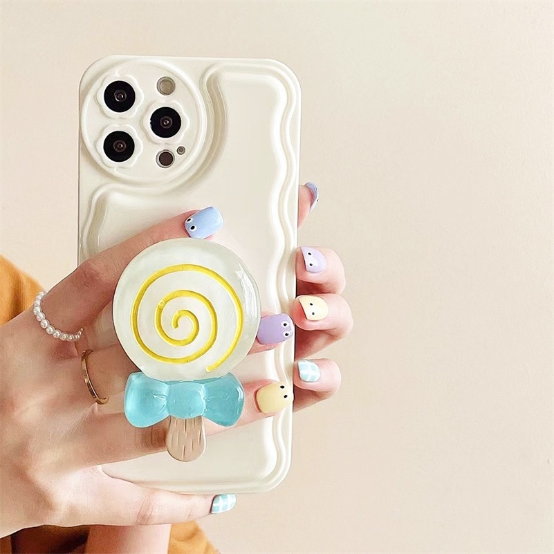 Ins Popsocket Hp / Smartphone Motif Es Krim / Lolipop