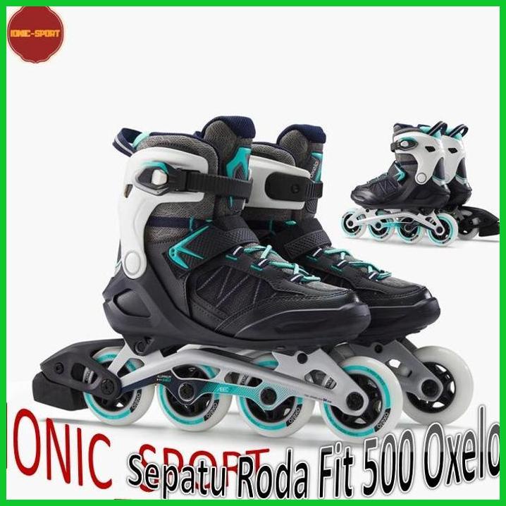 PROMO OXELO SEPATU RODA WANITA DEWASA FIT500 INLINE SKATES FITNESS FREESTYLE ORIGINAL PRODUK IMPOR N