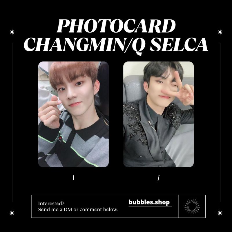 PHOTOCARD UNOFFICIAL CHANGMIN THE BOYZ SELCA