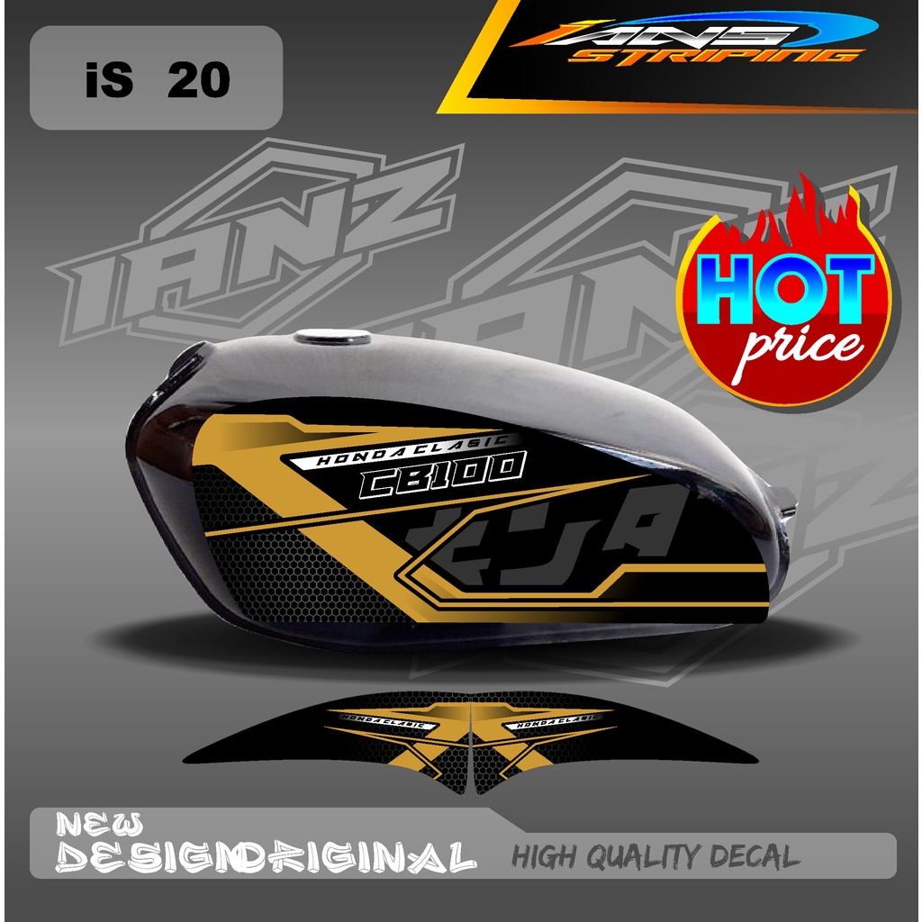 DECAL STRIPING LIST TANGKI CB100 HOLOGRAM / NON HOLOGRAM IS20