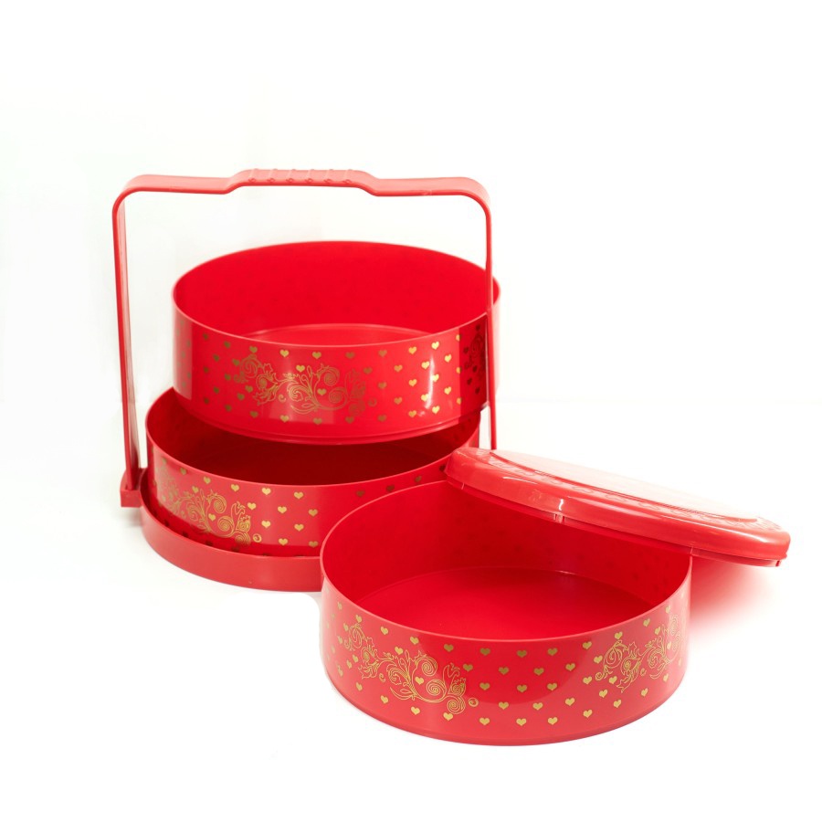 BEST DEALS Keranjang Rantang Plastik 3 Susun Tenong Susun KLASIK MULTIPLAST