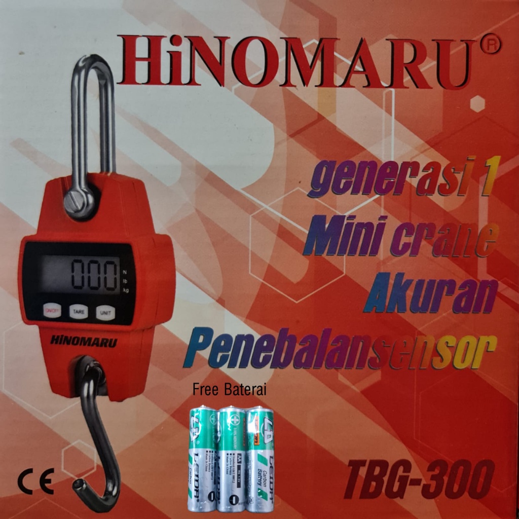 HINOMARU TBG~300KG Timbangan Gantung Digital / Timbangan Digital HINOMARU 300KG