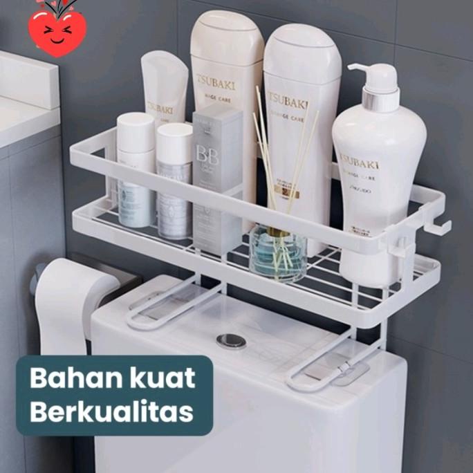 S5 Rak Kamar Mandi Tempel Toilet Kloset Penyimpanan Gantung Anti Karat