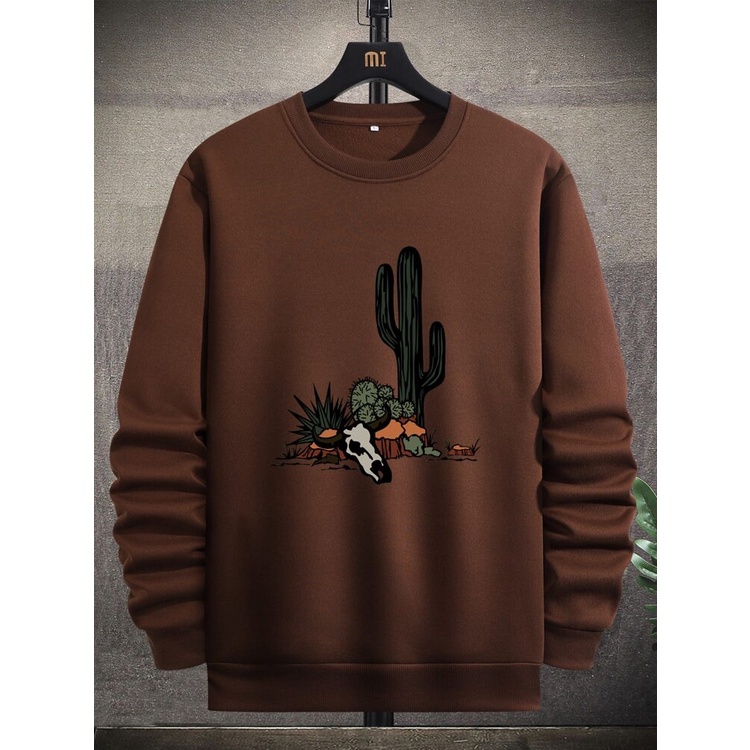 KAKTUS  Sweater Crewneck Print DTF II KAKTUS Sweatshirt Basic II Sz M - XL Anak &amp; Dewasa ( Pria &amp; Wanita )