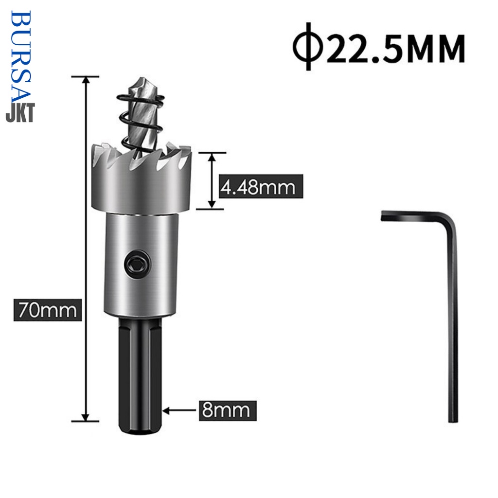 22.5 MM MATA BOR HOLE SAW HSS DRILL BIT BESI METAL CARBIDE