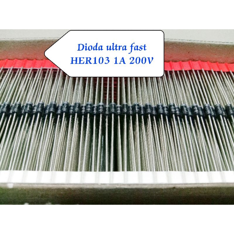 DIODA ULTRA FAST 1A HER103 DIODA HER 103