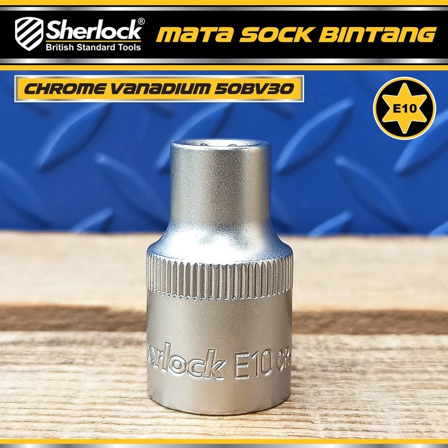 SHERLOCK MATA KUNCI SOK BINTANG E10 - E24 MM 1/2 INCH SOCK SHOCK 1/2&quot;